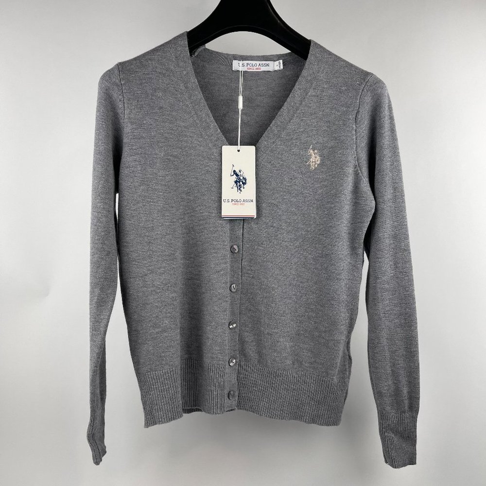 U.S. Polo Assn. Women's Classic V-Neck Cardigan